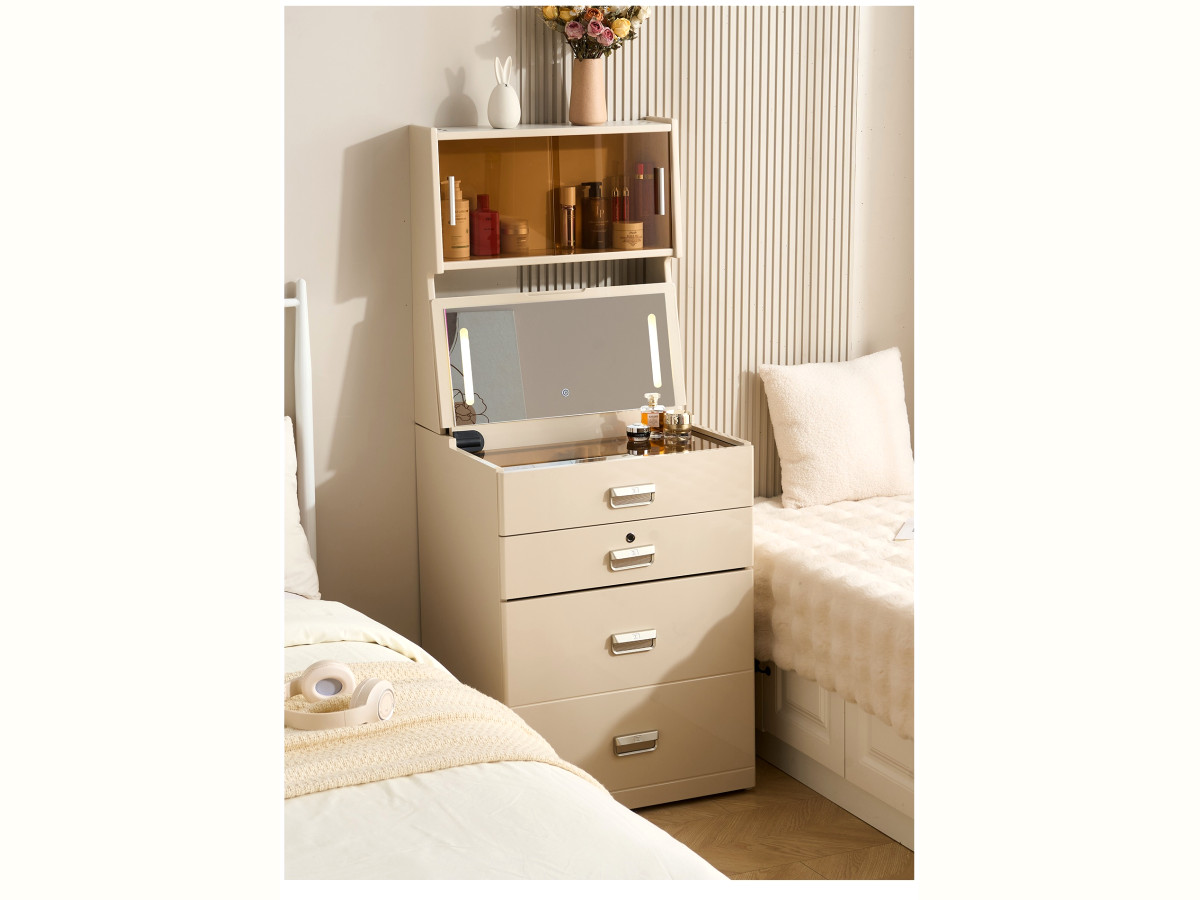 Vanity storage smart pedestal